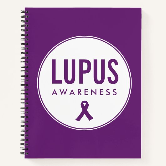 Lupus Awareness Lint Paarse Notitieboek (Voorkant)