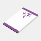 Lupus Awareness Lint Paarse Post-it® Notes (Schuin)