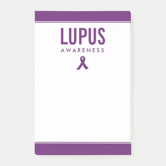 Lupus Awareness Lint Paarse Post-it® Notes (Voorkant)