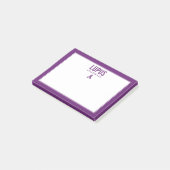 Lupus Awareness Lint Paarse Post-it® Notes (Schuin)