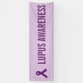Lupus Awareness Lint Paarse Spandoek (Verticaal)