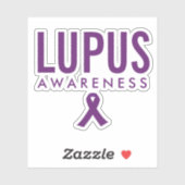 Lupus Awareness Lint Paarse Sticker (Vel)