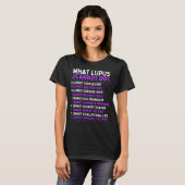 Lupus Awareness Lupus Warrior Ribbon T-shirt (Voorkant volledig)