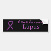 Lupus Awareness Maand / Paarse lint aangepaste tek Bumpersticker (Voorkant)