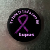 Lupus Awareness Maand / Paarse lint aangepaste tek Ronde Button 5,7 Cm