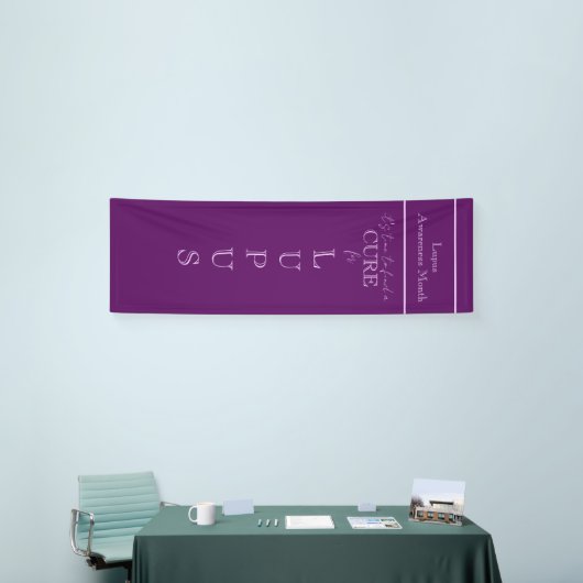 Lupus Awareness Maand / Solid Paarse Lila Custom Spandoek (Beurs)