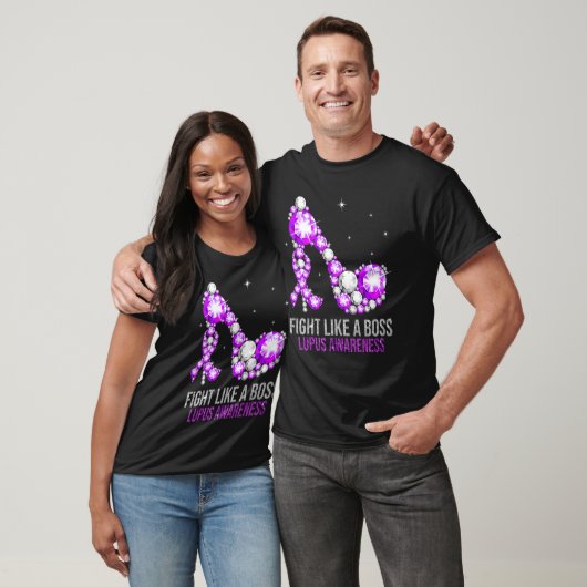 Lupus Awareness Month Heels Support Gezegden T-shirt (Unisex)
