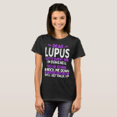 Lupus Awareness Month Lupus Warrior Purple Ribbon T-shirt (Voorkant volledig)
