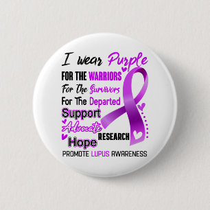 Lupus Awareness Month Ribbon Gifts Ronde Button 5,7 Cm