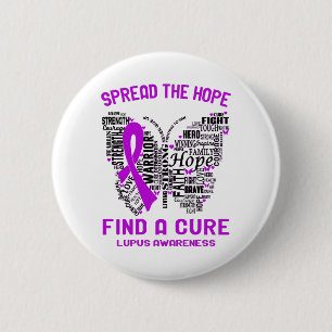 Lupus Awareness Month Ribbon Gifts Ronde Button 5,7 Cm