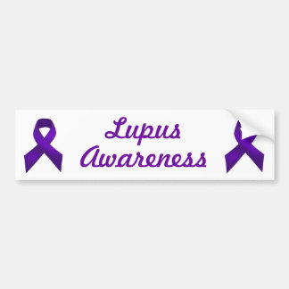 Lupus Awareness Paars Ribbon Bumpersticker