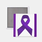 Lupus Awareness Paars Ribbon Magneet (Voorkant / Achterkant)
