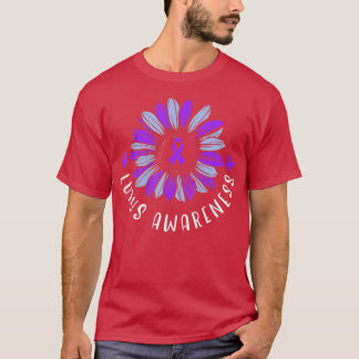 Lupus Awareness Paars Ribbon SLE Autoimmune Disea T-shirt