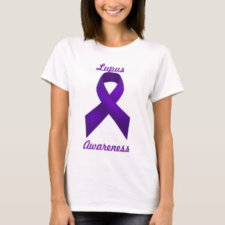 Lupus Awareness Paars Ribbon T-shirt