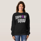 Lupus Awareness Paarse Ribbon Support Squad Trui (Voorkant volledig)