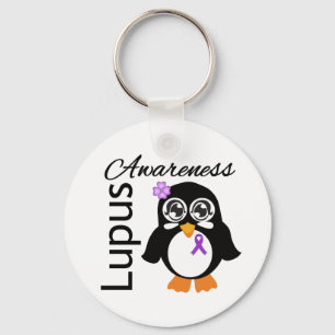 Lupus Awareness Penguin Sleutelhanger