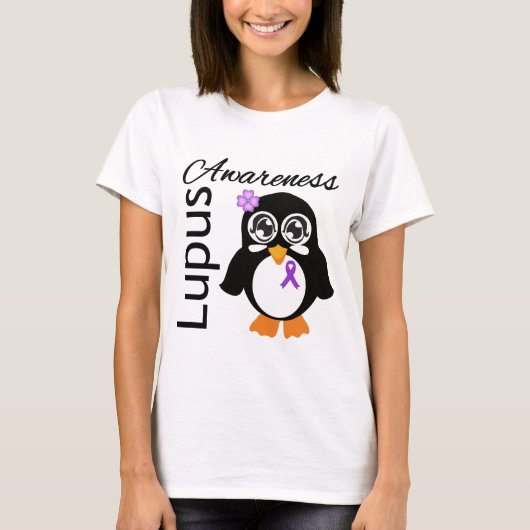 Lupus Awareness Penguin T-shirt (Voorkant)