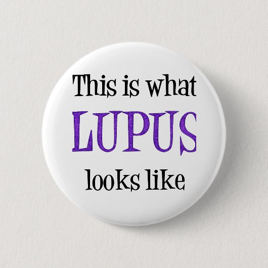 Lupus Awareness Ronde Button 5,7 Cm (Voorkant)