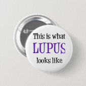 Lupus Awareness Ronde Button 5,7 Cm (Voorkant /achterkant)