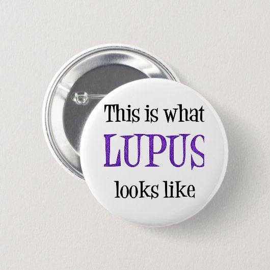 Lupus Awareness Ronde Button 5,7 Cm (Voorkant /achterkant)