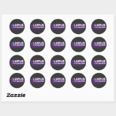 Lupus Awareness Ronde Sticker (Vel)