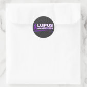 Lupus Awareness Ronde Sticker (Tas)