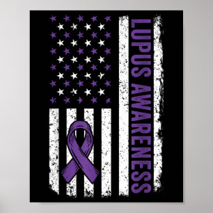 Lupus Awareness Shirt We Draag Paarse voor Lupus A Poster