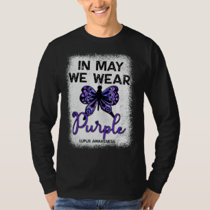 Lupus Awareness Spoonie In mei Draag we Paarse kon T-shirt