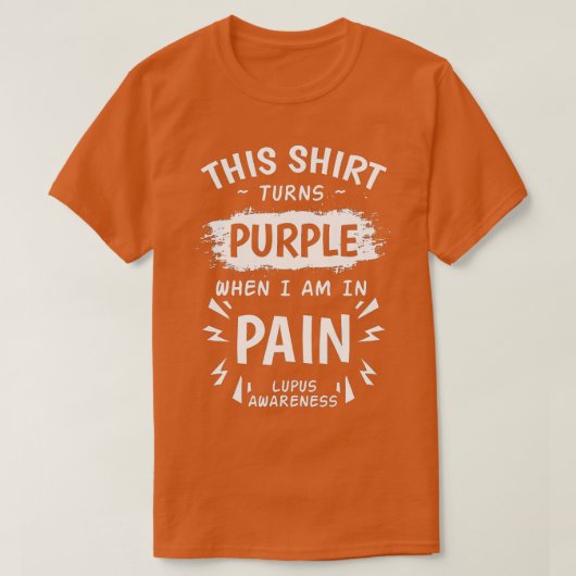 Lupus Awareness Systemic Lupus Erythematosus Purpl T-shirt (Design voorkant)