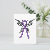 Lupus Awareness - Tribal Butterfly Briefkaart (Staand voorkant)