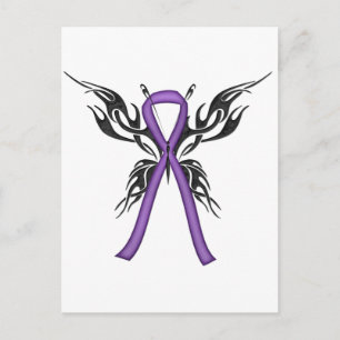 Lupus Awareness - Tribal Butterfly Briefkaart