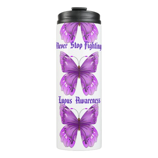 Lupus Awareness Tumbler Thermosbeker (Voorkant)