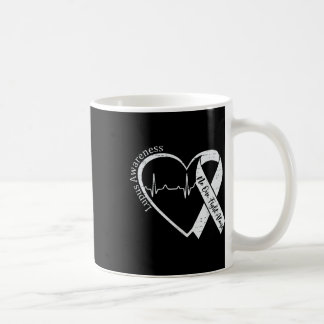 Lupus Awareness Warrior Paarse Ribbon Auto-immuun  Koffiemok