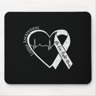 Lupus Awareness Warrior Paarse Ribbon Auto-immuun  Muismat