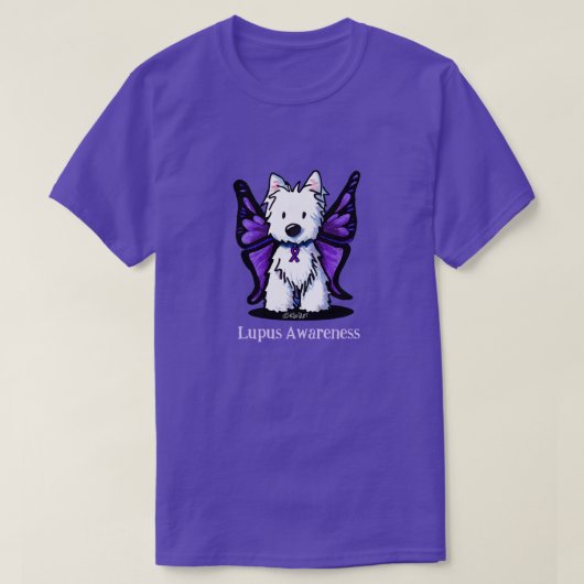 Lupus Awareness Westie T-Shirt (Design voorkant)