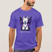 Lupus Awareness Westie T-Shirt (Voorkant)