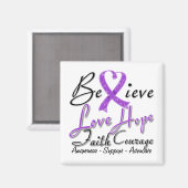 Lupus Believe Heart Collage Magneet (Voorkant / Achterkant)