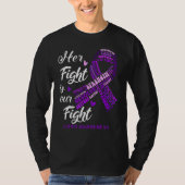 Lupus Bewustmaking Haar strijd is onze strijd T-shirt (Voorkant)