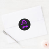Lupus bewustzijn Lupus Warrior Lupus Ninja Ronde Sticker (Envelop)