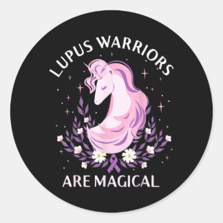 Lupus Bewustzijnsmaand Lupus Strijders Zijn Magisc Ronde Sticker