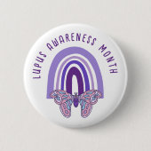 Lupus Bewustzijnsmaand Ronde Button 5,7 Cm (Voorkant)
