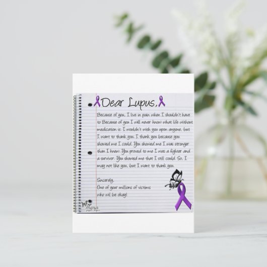 Lupus... Briefkaart (Staand voorkant)