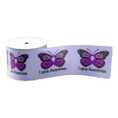 Lupus Butterfly Awareness Ribbon 3" Grosgrain Lint (Spoel)