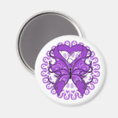 Lupus Butterfly Circle of Ribbons Magneet (Voorkant / Achterkant)