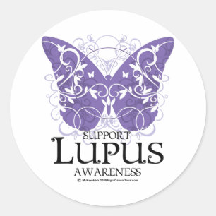 Lupus Butterfly Ronde Sticker