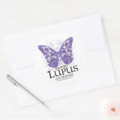 Lupus Butterfly Ronde Sticker (Envelop)