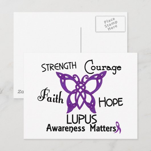Lupus Celtic Butterfly 3 Briefkaart (Voorkant / Achterkant)