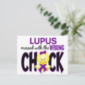 Lupus die met de verkeerde kuiken is gecommuniceer briefkaart (Staand voorkant)