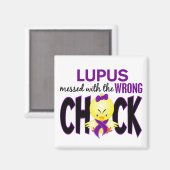 Lupus die met de verkeerde kuiken is gecommuniceer magneet (Voorkant / Achterkant)