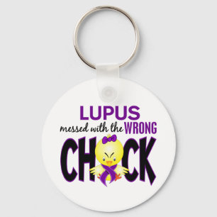 Lupus die met de verkeerde kuiken is gecommuniceer sleutelhanger